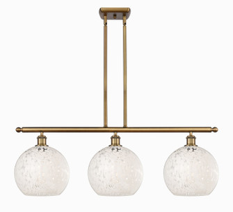 Ballston Three Light Island Pendant in Brushed Brass (405|516-3I-BB-G1216-10WM)