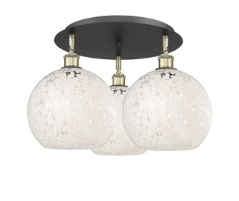 Ballston Three Light Semi-Flush Mount in Black Antique Brass (405|516-3C-BAB-G1216-10WM)