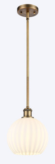Ballston One Light Mini Pendant in Brushed Brass (405|516-1S-BB-G1217-8WV)