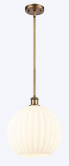 Ballston One Light Mini Pendant in Brushed Brass (405|516-1S-BB-G1217-12WV)