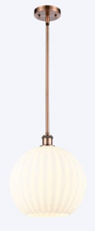 Ballston One Light Mini Pendant in Antique Copper (405|516-1S-AC-G1217-12WV)