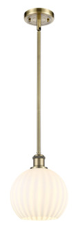 Ballston One Light Mini Pendant in Antique Brass (405|516-1S-AB-G1217-8WV)