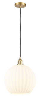 Ballston One Light Mini Pendant in Satin Gold (405|516-1P-SG-G1217-12WV)