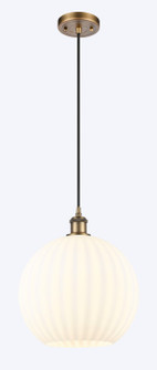 Ballston One Light Mini Pendant in Brushed Brass (405|516-1P-BB-G1217-12WV)