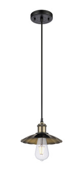 Ballston One Light Mini Pendant in Black Antique Brass (405|516-1P-BAB-M17-BK)