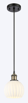 Ballston One Light Mini Pendant in Black Antique Brass (405|516-1P-BAB-G1217-6WV)