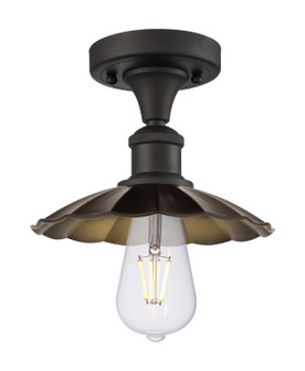 Ballston One Light Semi-Flush Mount in Oil Rubbed Bronze (405|516-1C-OB-M17-OB)