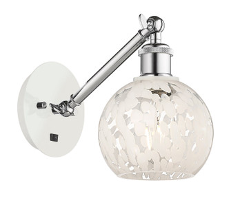 Ballston LED Wall Sconce in White Polished Chrome (405|317-1W-WPC-G1216-6WM)