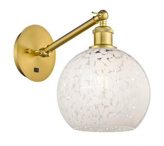 Ballston One Light Wall Sconce in Satin Gold (405|317-1W-SG-G1216-8WM)