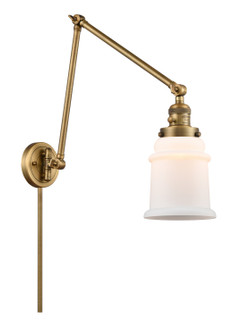 Franklin Restoration LED Swing Arm Lamp in Brushed Brass (405|238-BB-G181)