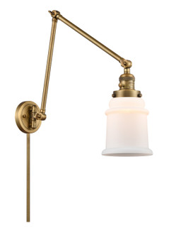 Franklin Restoration One Light Swing Arm in Brushed Brass (405|238-BB-G181)