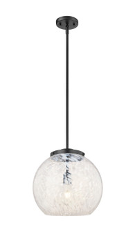 Franklin Restoration LED Pendant in Matte Black (405|221-1S-BK-G1216-14WM)