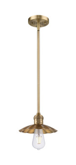 Franklin Restoration One Light Mini Pendant in Brushed Brass (405|201S-BB-M17-BB)