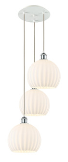 Ballston LED Pendant in White Polished Chrome (405|113B-3P-WPC-G1217-10WV)