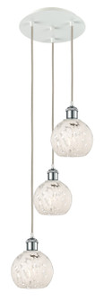 Ballston LED Pendant in White Polished Chrome (405|113B-3P-WPC-G1216-6WM)