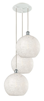 Ballston LED Pendant in White Polished Chrome (405|113B-3P-WPC-G1216-12WM)