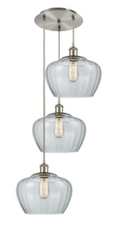 Ballston Three Light Pendant in Brushed Satin Nickel (405|113B-3P-SN-G92-L)