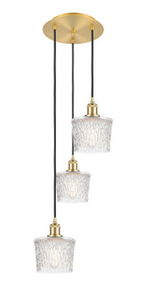 Ballston Three Light Pendant in Brushed Satin Nickel (405|113B-3P-SN-G402)