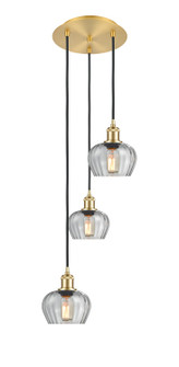 Ballston LED Pendant in Satin Gold (405|113B-3P-SG-G92)
