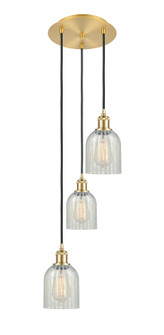 Ballston Three Light Pendant in Satin Gold (405|113B-3P-SG-G2511)