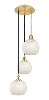 Ballston Three Light Pendant in Satin Gold (405|113B-3P-SG-G1216-8WM)
