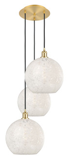 Ballston LED Pendant in Satin Gold (405|113B-3P-SG-G1216-12WM)