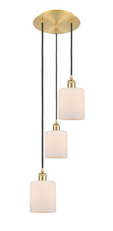 Ballston LED Pendant in Satin Gold (405|113B-3P-SG-G111)