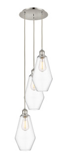 Ballston LED Pendant in Polished Nickel (405|113B-3P-PN-G652-7)