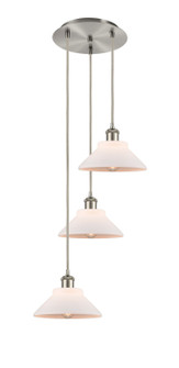 Ballston LED Pendant in Polished Nickel (405|113B-3P-PN-G131)