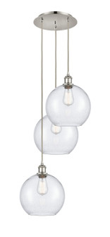 Ballston Three Light Pendant in Polished Nickel (405|113B-3P-PN-G124-10)