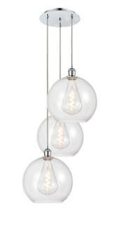 Ballston Three Light Pendant in Polished Chrome (405|113B-3P-PC-G122-12)