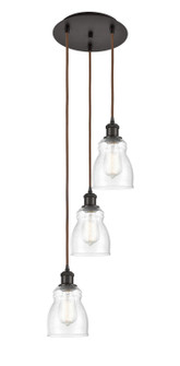 Ballston LED Pendant in Oil Rubbed Bronze (405|113B-3P-OB-G394)