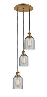 Ballston Three Light Pendant in Brushed Brass (405|113B-3P-BB-G257)