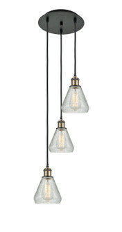 Ballston LED Pendant in Black Antique Brass (405|113B-3P-BAB-G275)