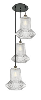 Ballston LED Pendant in Black Antique Brass (405|113B-3P-BAB-G212)