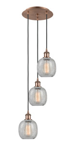 Ballston LED Pendant in Antique Copper (405|113B-3P-AC-G105)