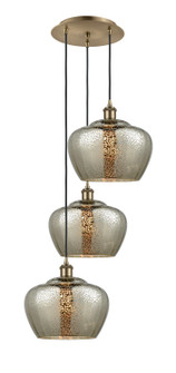 Ballston Three Light Pendant in Antique Brass (405|113B-3P-AB-G96-L)