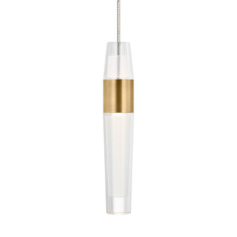 Lassell LED Pendant in Natural Brass (182|SLPD396MO27NB)