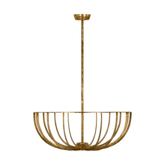 Sanchi LED Semi Flush Mount in Polished Antique Brass (182|SLFM33327PAB)