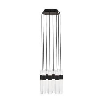 Lassell LED Chandelier in Nightshade Black (182|SLCH40127B)