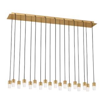 Lassell LED Chandelier in Natural Brass (182|SLCH39327NB)