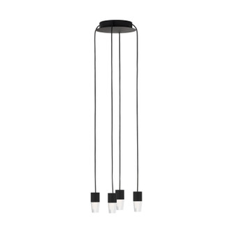 Lassell LED Chandelier in Nightshade Black (182|SLCH39027B)