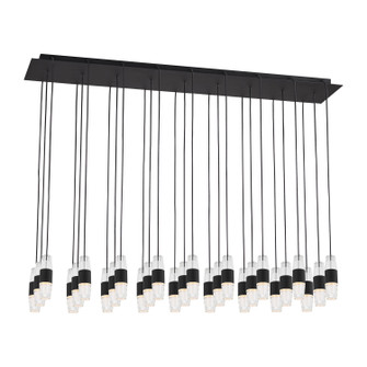 Lassell LED Chandelier in Nightshade Black (182|SLCH38727B)
