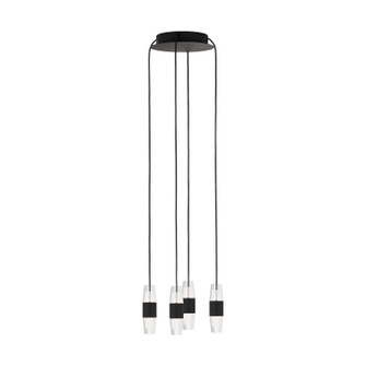 Lassell LED Chandelier in Nightshade Black (182|SLCH38327B)