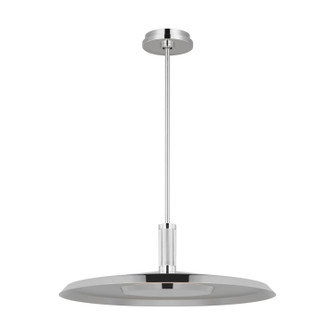 Saucer LED Pendant in Polished Nickel (182|AKPD17127N)