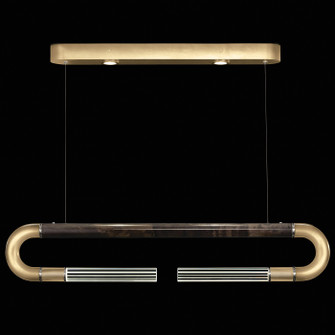 Antonia LED Linear Pendant in Gold Leaf/Nickel/Charcoal (48|924140-321ST)