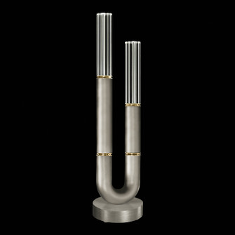 Antonia LED Table Lamp in Silver Leaf/Brass/No Parchment (48|923010-410ST)