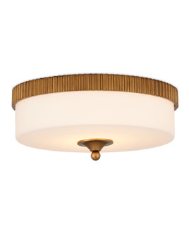 Bryce One Light Flush Mount in Gold/White (142|9999-0074)