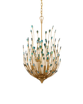 Delphos Six Light Chandelier in Contemporary Gold/Natural (142|9000-1149)