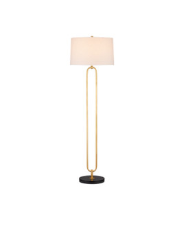 Glossary One Light Floor Lamp in Contemporary Gold Leaf/Natural (142|8000-0144)